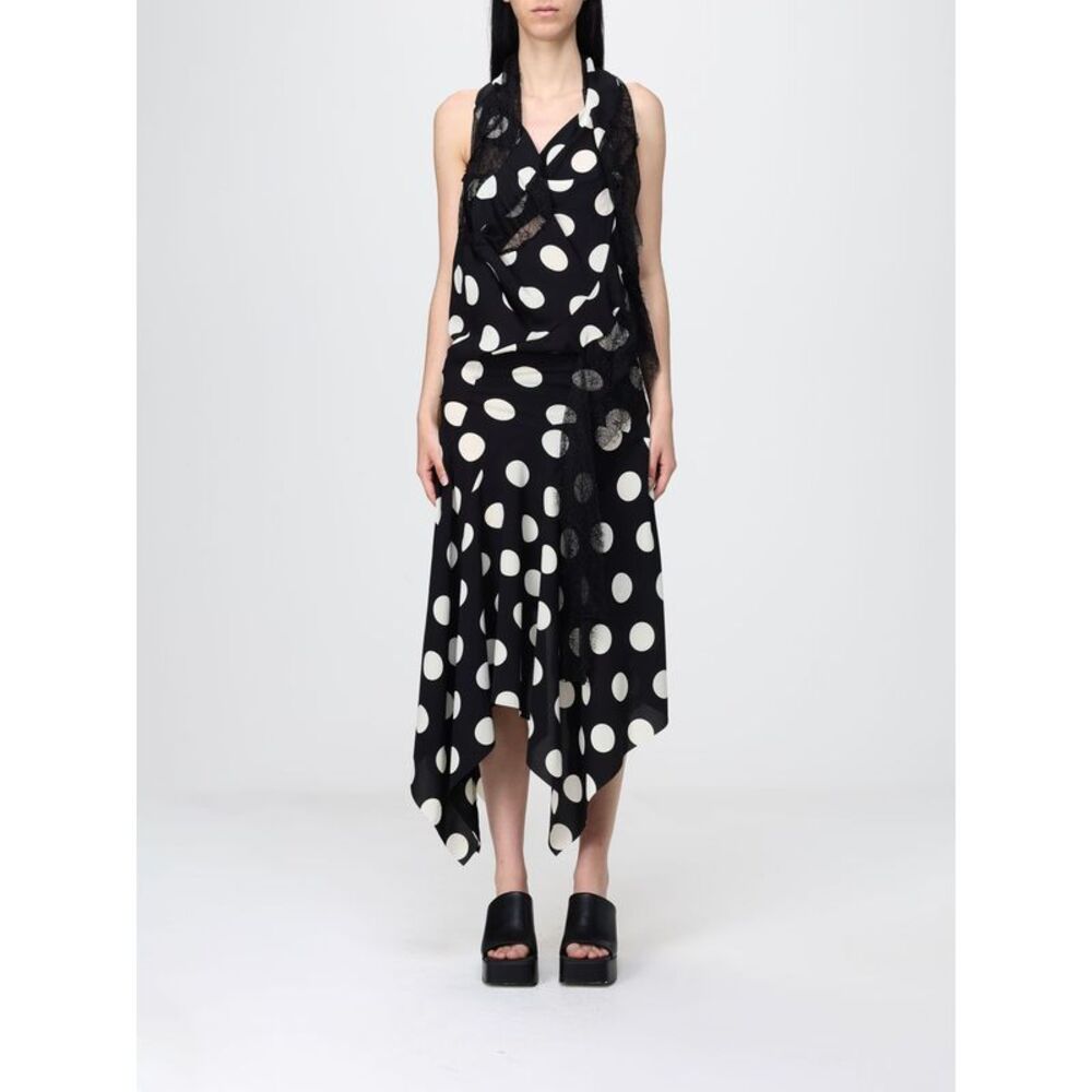 Junya Watanabe Women Junya Watanabe Polka Dot Criªpe Asymmetric Dress